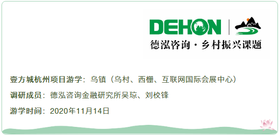 鄉(xiāng)村振興課題（八）丨鄉(xiāng)村振興項目調(diào)研之鄉(xiāng)村旅游篇——走進(jìn)烏鎮(zhèn)（烏村、西柵、互聯(lián)網(wǎng)國際會展中心）