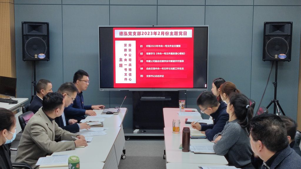 黨建動態(tài) | 德泓咨詢黨支部開展“緊跟中央一號文件，夯實公司戰(zhàn)略信心”二月主題黨日活動