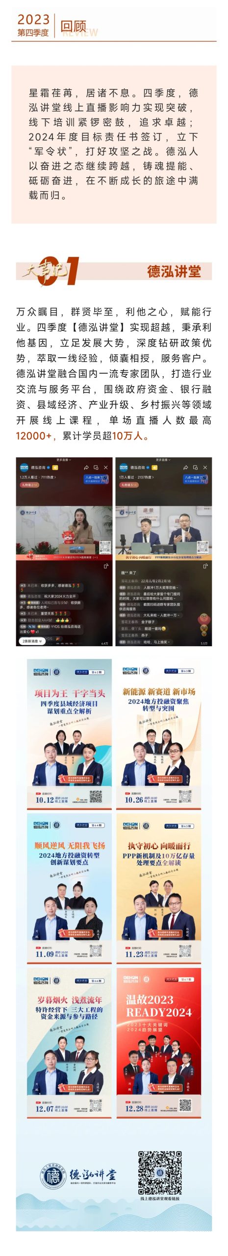 務(wù)實(shí)進(jìn)取，穩(wěn)健前行 | 德泓咨詢2023年第四季度大事記